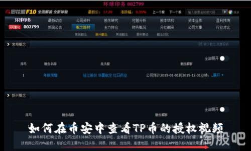 如何在币安中查看TP币的授权视频